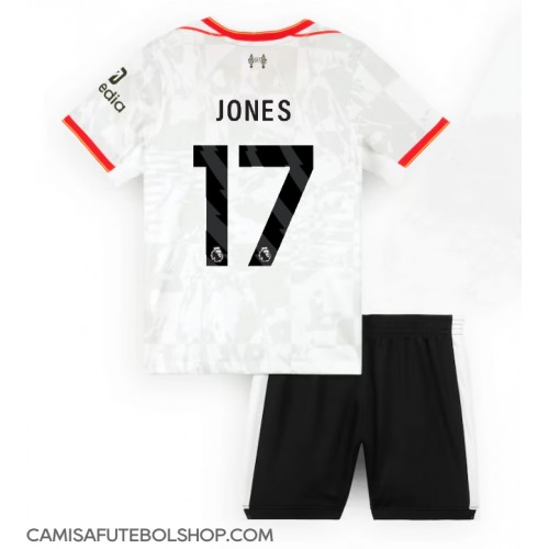 Camisa de time de futebol Liverpool Curtis Jones #17 Replicas 3º Equipamento Infantil 2024-25 Manga Curta (+ Calças curtas)